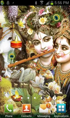 Radha Krishna Live Wallpaper android App screenshot 1